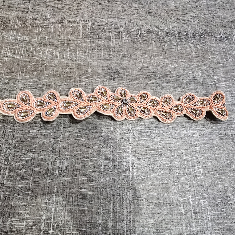 Maurices Pink and Silver Floral Belt